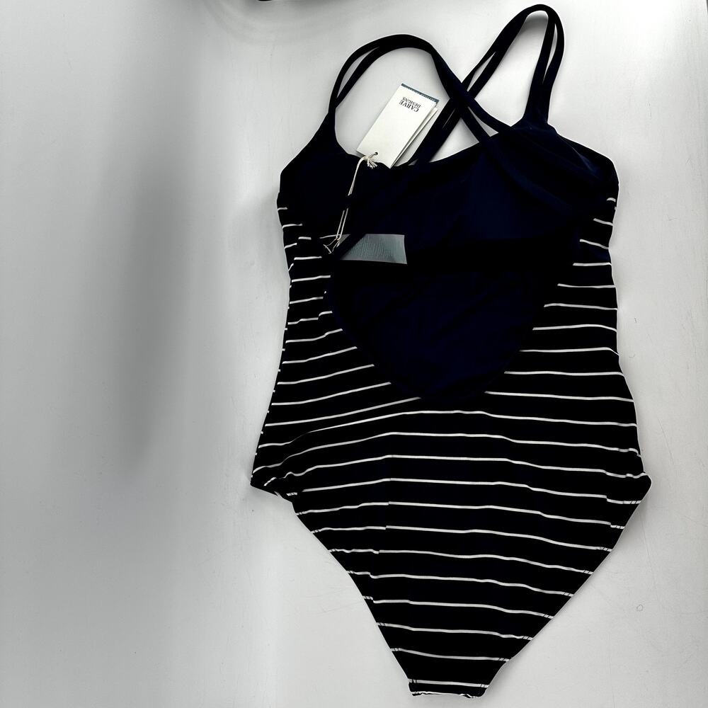 Carve Designs Beacon One Piece UPF 50+ Shelf Bra High Support Nautical L NWT - Picture 6 of 7